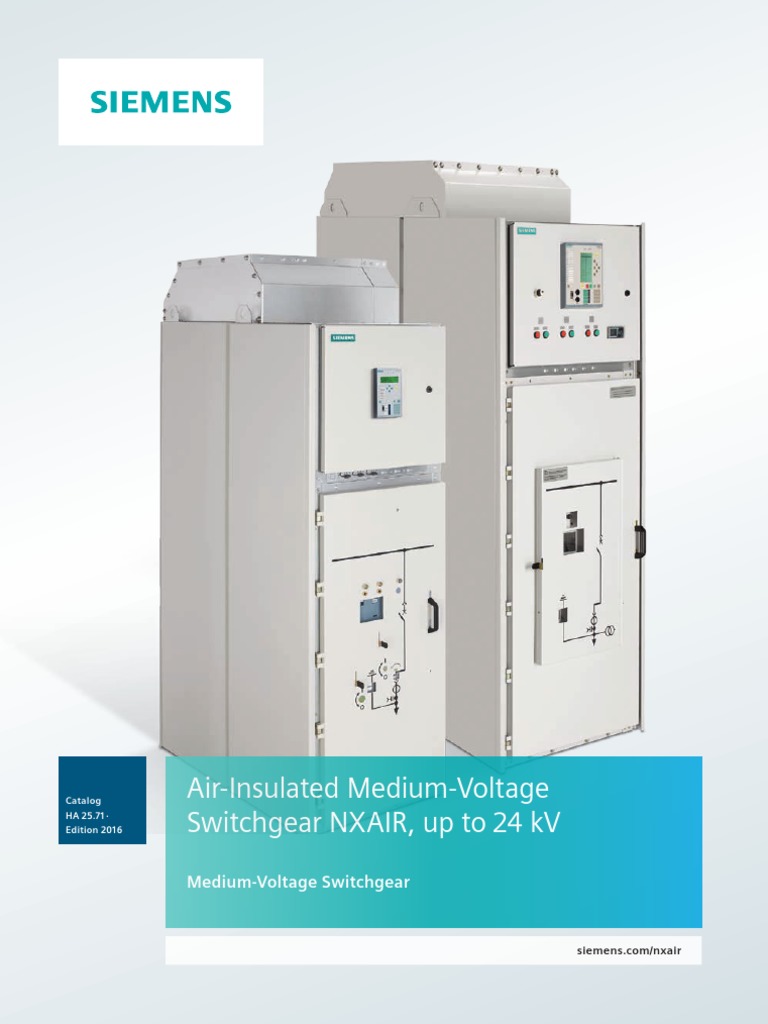 Catalog HA 25.71 CircuitBreaker Switchgear NXAIR High Voltage Switch
