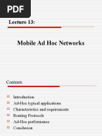 Mobile Ad Hoc Networks