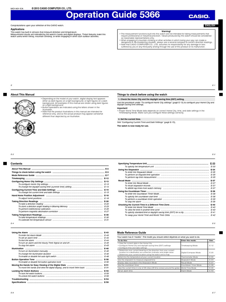 casio alarm chronograph watch instructions