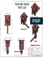 Truck and Trailer Twist Lock Drawing CHTTL