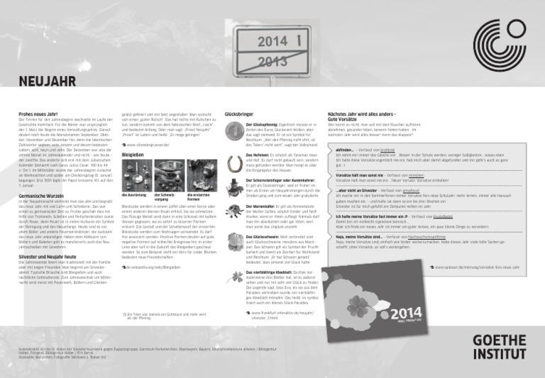 1 Neujahr Texte