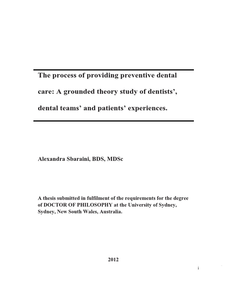 phd thesis topics in dentistry