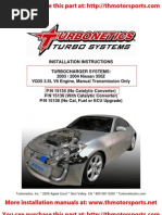 Download Turbonetics 350Z Turbo Kit Installation Manual 15134-t by THMotorsportsnet SN33980535 doc pdf