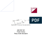 Abb Ref 601 Power Factory Relay Model Description: Digsilent Technical Documentation