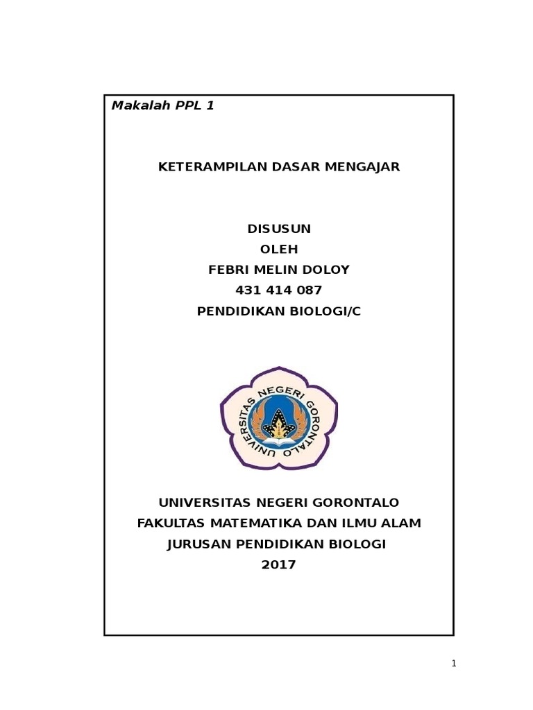 Makalah Tentang 8 Keterampilan Dasar Mengajar