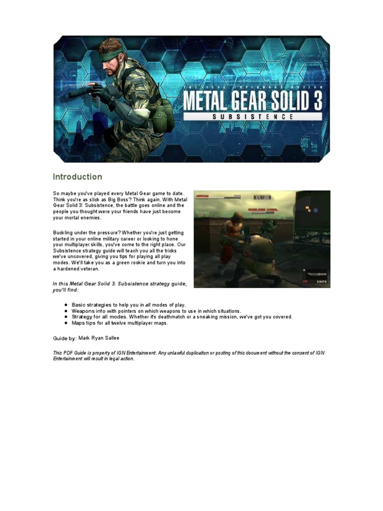 Metal gear solid 3 wiki