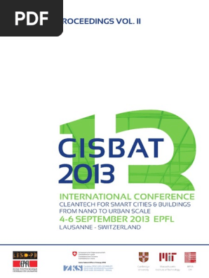 Cisbat13 Proc Vol2 Online Pdf Photovoltaics Lighting