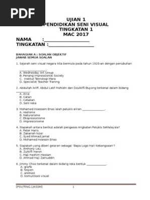 Soalan Psv Kssm Ting 1 Pdf