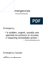 Emergency Planning and Response