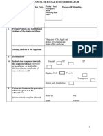 Telephone of The Applicant: Mobile of The Applicant: Email of The Applicant