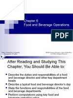 Food and Beverage Operations