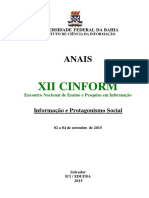 Anais do XII COMFORM - Salvador - 2015. 