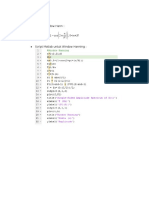 Fungsi Window Hann Dan Transformasi Fourier