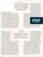 OASE 70 - 37 Lived Experience, Places Read- Toward an Urban Literacy