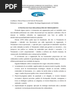 Resumo o Psic Nas Organizações