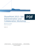Sharepoint 2013: Site Administration and Collaboration Workshop