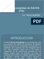 Frases Incompletas de SACKS (FIS)