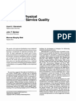 Measuring Physical Distribution Service Quality: Carol C. Bienstock
