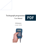Tachograph Programmer CD400 User Manual