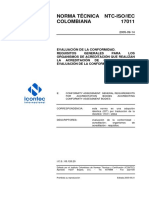NTC ISO IEC 17011 (2005-09-14) EVALUACIÓN DE LA CONFORMIDAD.pdf