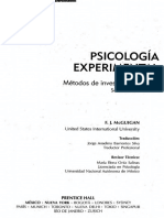 Psicología Experimental McGuigan