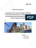 Trabajo de Investigacion Construcción e Inmobiliarias 2013