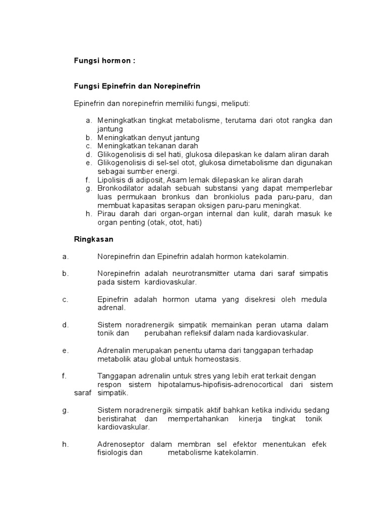 Fungsi Hormon