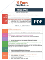 Programa 16 Foro de Empleo de La Universidad de Oviedo