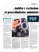 Objeto Ambito Exclusión en El Procedimiento Administrativo de Bolivia - Autor José María Pacori Cari - La Gaceta Jurídica