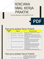 Rencana Jadwal Kerja Praktik