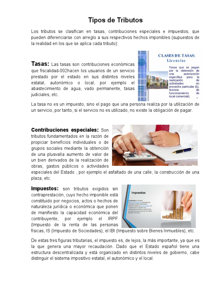 Tipos De Tributos • Tiposde | Tipos de impuestos España – JPNQ