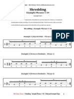 Shredding Example Phrases 1 10