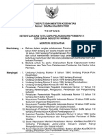 76 1990 SK Menkes No.245 Men - Kes SK V 1990 Tentang Ketentuan Da Obat