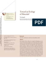 Toward An Ecology of Materials: Further