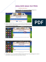 Cara Membina QUIZ Dalam VLE FROG
