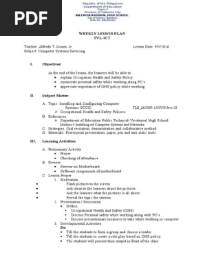 Lesson Plan OHS Procedure - Copy