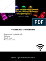 Visible Light Communication Systems Using Blue Color Difference Modulation For Digital Signage