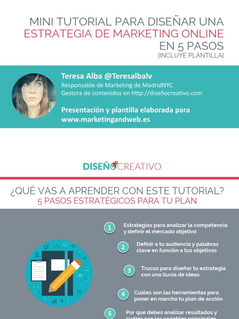 Teresa Alva Crear Estrategia de Marketing Online | PDF ...