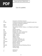 List of Symbols: Deutsch and Journel 1998