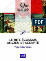 Le Rite Ecossais Ancien Et Acce - Viton Yves-Max PDF