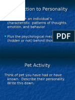Intro to Personality Psych