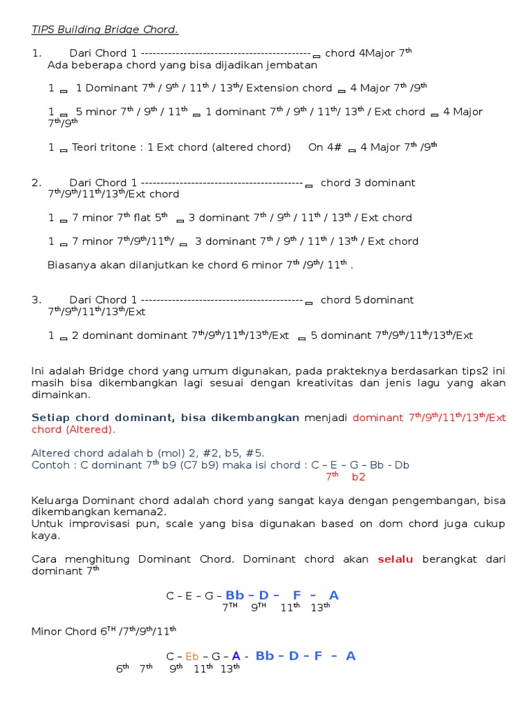 TIPS Building Bridge Chord PDF