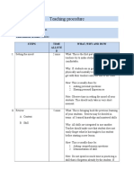 Teaching Procedure Agian