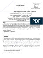 Cobalt and Nickel Supported On HY Zeolite: Synthesis, Characterization and Catalytic Properties