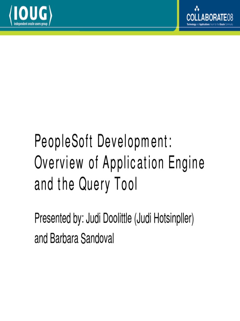 Application Engine - Overview PDF | PDF | Sql | Email