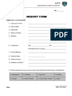 Kps Inquiry Form