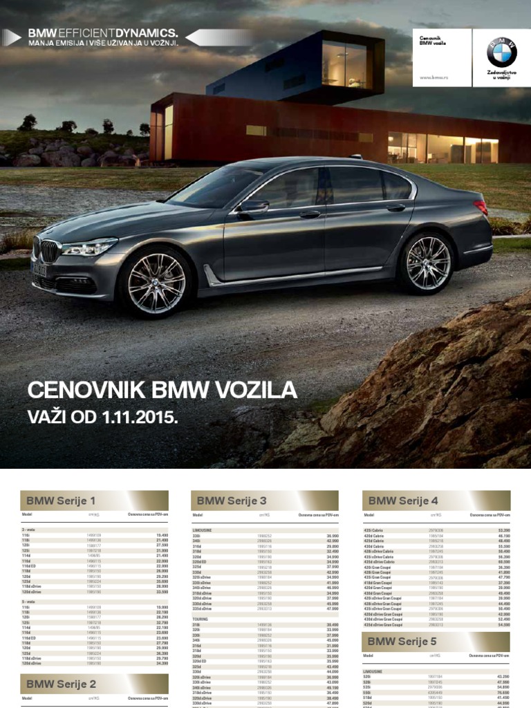 BMW Cenovnik | PDF