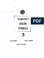 Yabanci Dilim Turkce 3