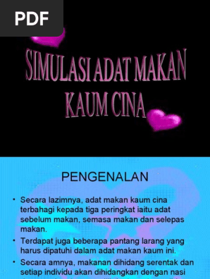 Simulasi Adat Makan Cina Pdf