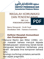 Masalah Komunikasi Dan Pendengaran